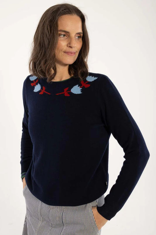 Danefae - Danevibe Merino Wool Sweater - Dark Navy