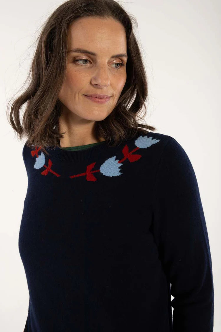 Danefae - Danevibe Merino Wool Sweater - Dark Navy