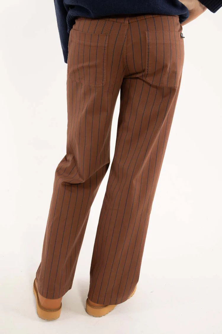 Danefae - Danedaisy Stretch Canvas Pants - Merlot/Dark Navy