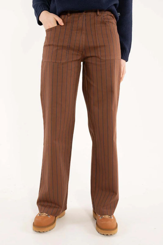 Danefae - Danedaisy Stretch Canvas Pants - Merlot/Dark Navy