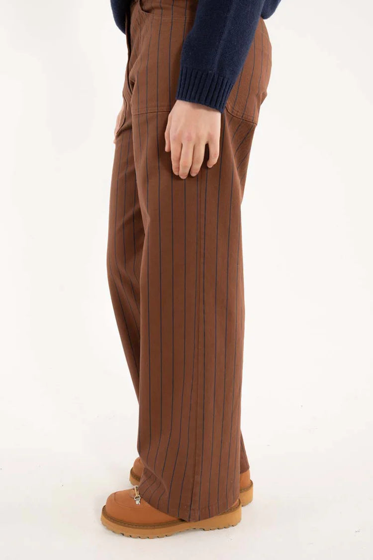 Danefae - Danedaisy Stretch Canvas Pants - Merlot/Dark Navy