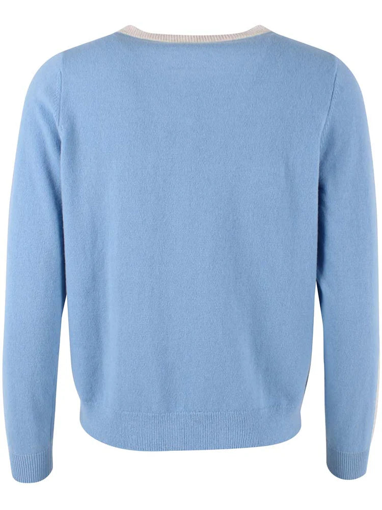 Danefae - Danelife Merino Wool Cardigan - Light Blue Grey
