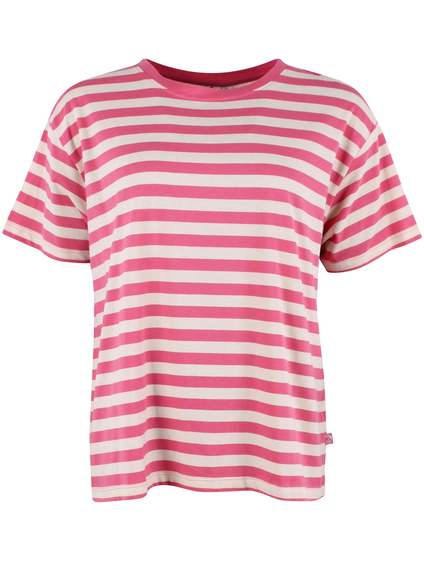 Danefae - Danebasic Boxy Tee Soft Cherry/Light Beige