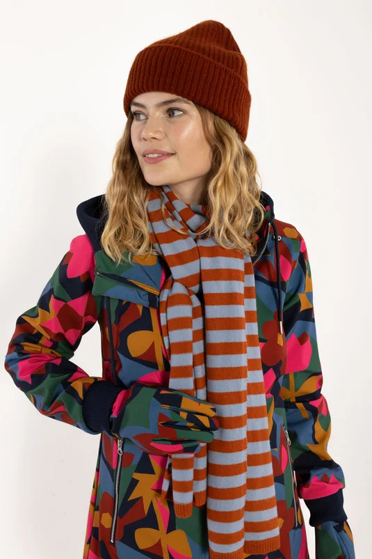Danefae - Danebundle-Up Scarf - Porcelaine/Chili