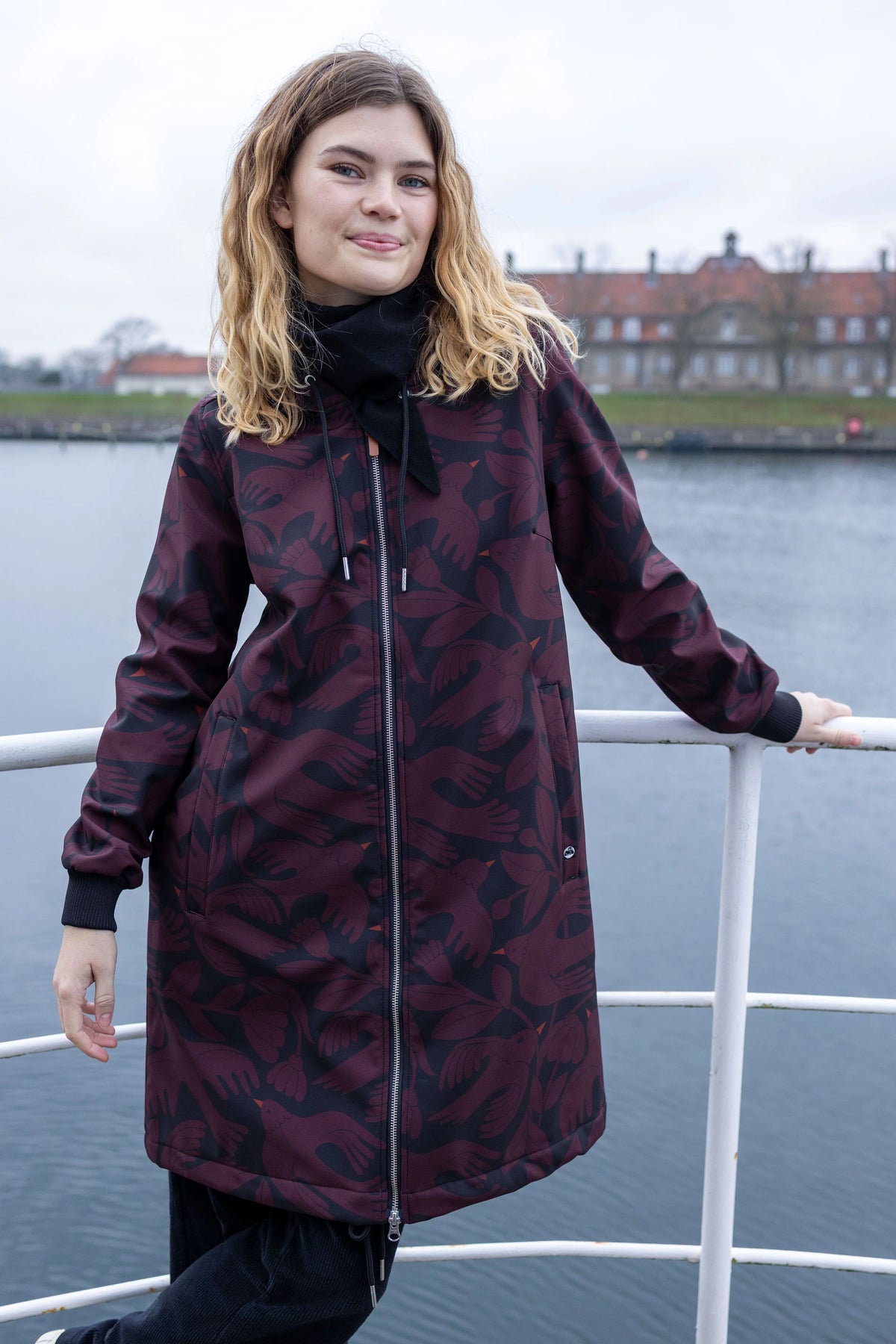 Danefae - Danekarla softshell black/dark wine