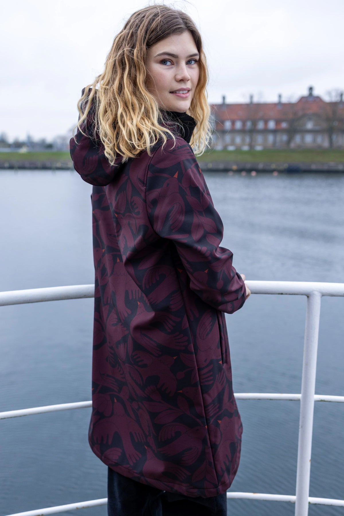 Danefae - Danekarla softshell black/dark wine