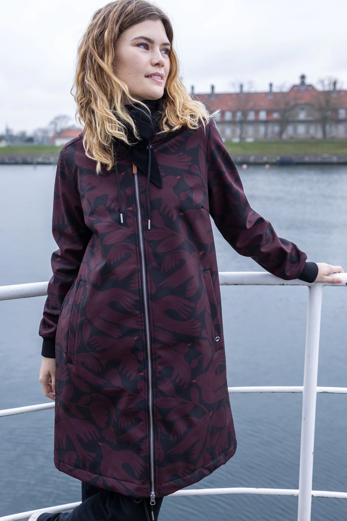 Danefae - Danekarla softshell black/dark wine