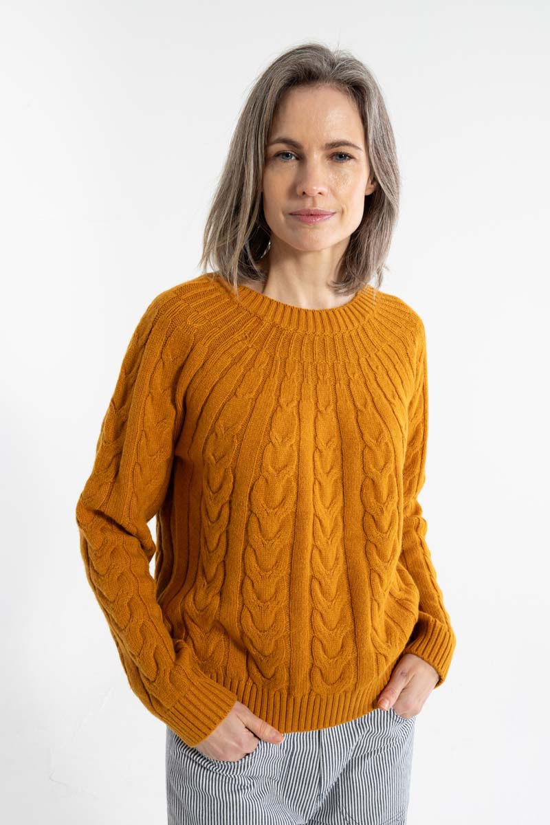 Danefae - Danecables Wool Sweater - Golden Honey