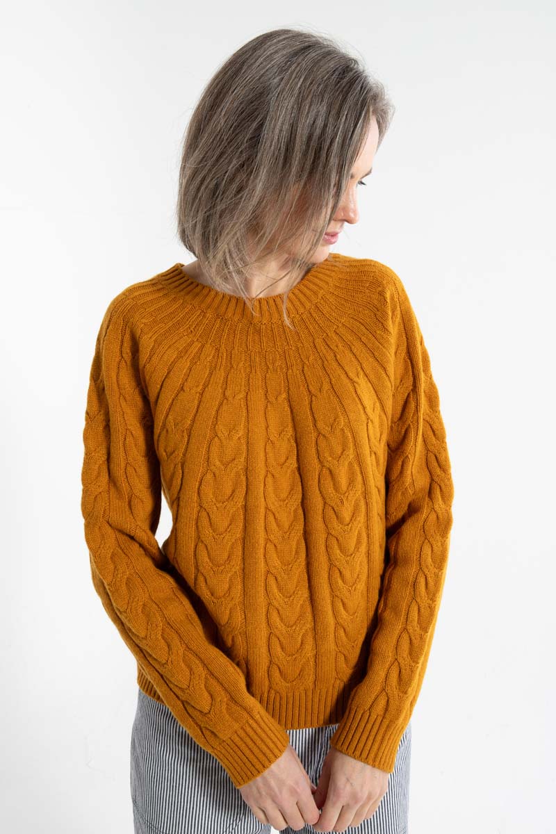 Danefae - Danecables Wool Sweater - Golden Honey