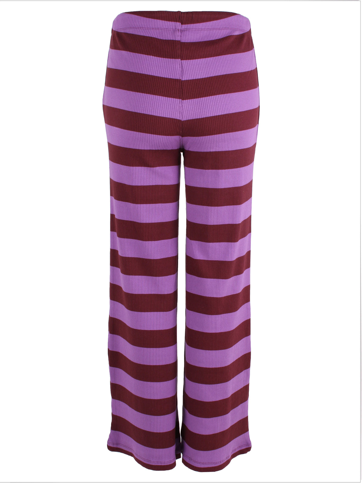 Danefae - Danegoals Ribbing Pants Dark Wine/ Purple