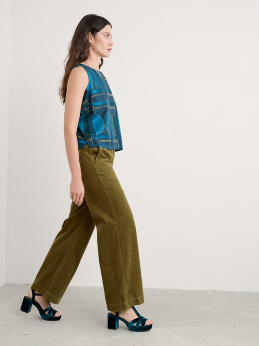 Seasalt - Dillwyn Trouser - Bright Olive