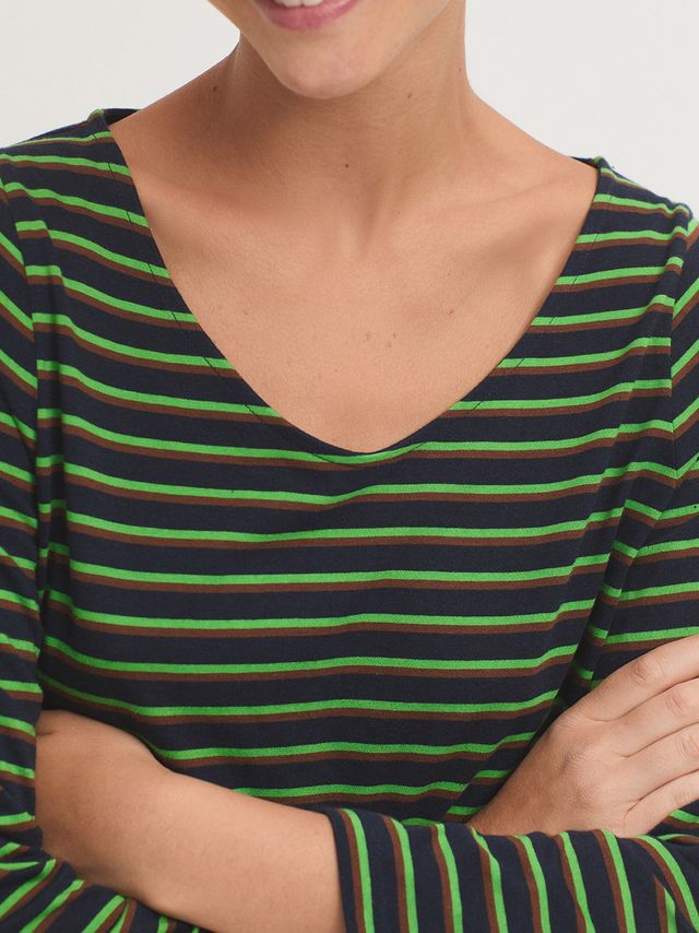 Nice Things - Gestreept shirt - Navy