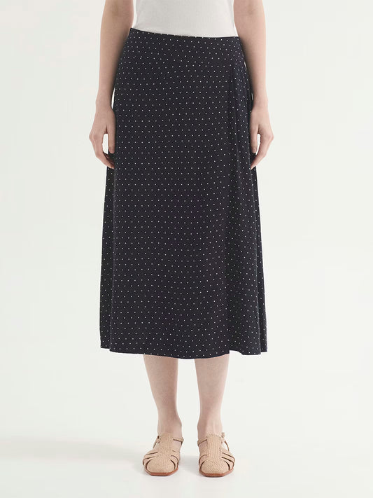 Nice Things - ''Small dots print'' skirt - Navy