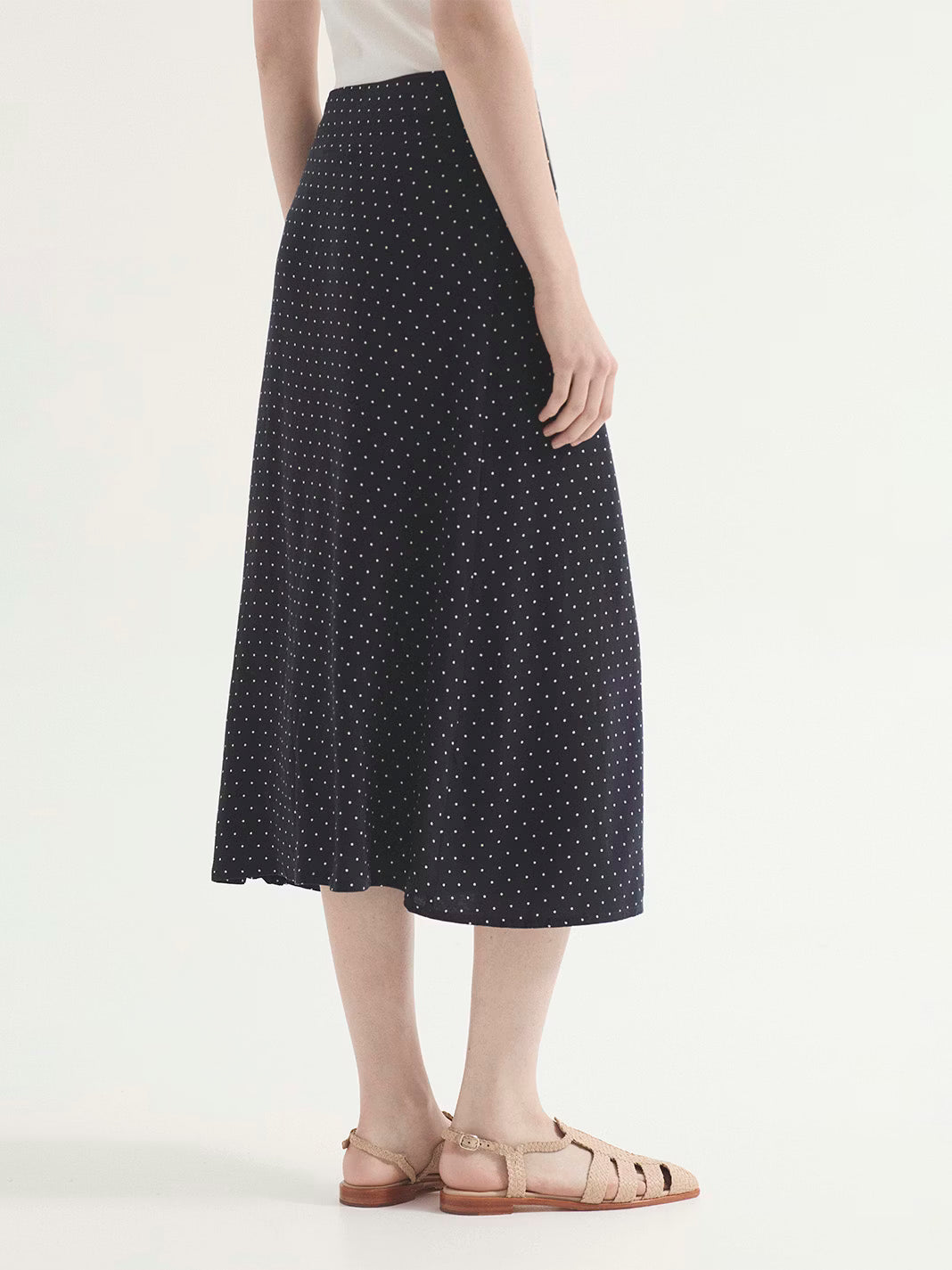Nice Things - ''Small dots print'' skirt - Navy