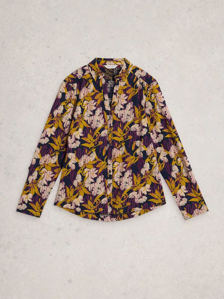 White stuff - Annie Jersey Shirt - Navy multi
