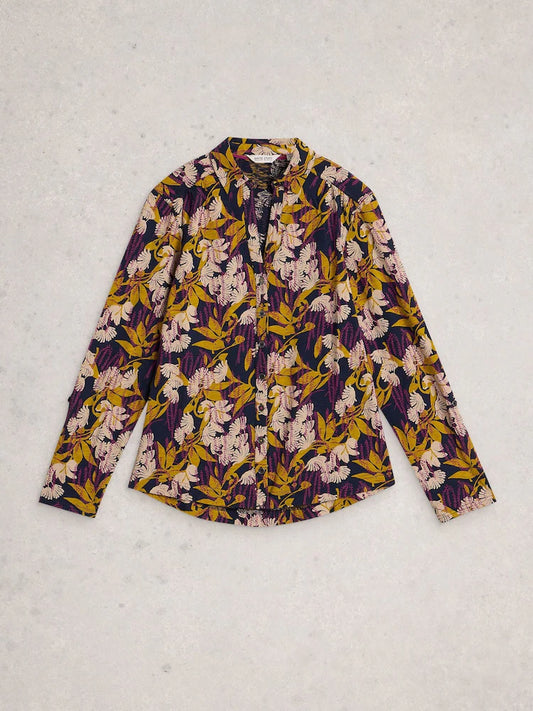 White stuff - Annie Jersey Shirt - Navy multi