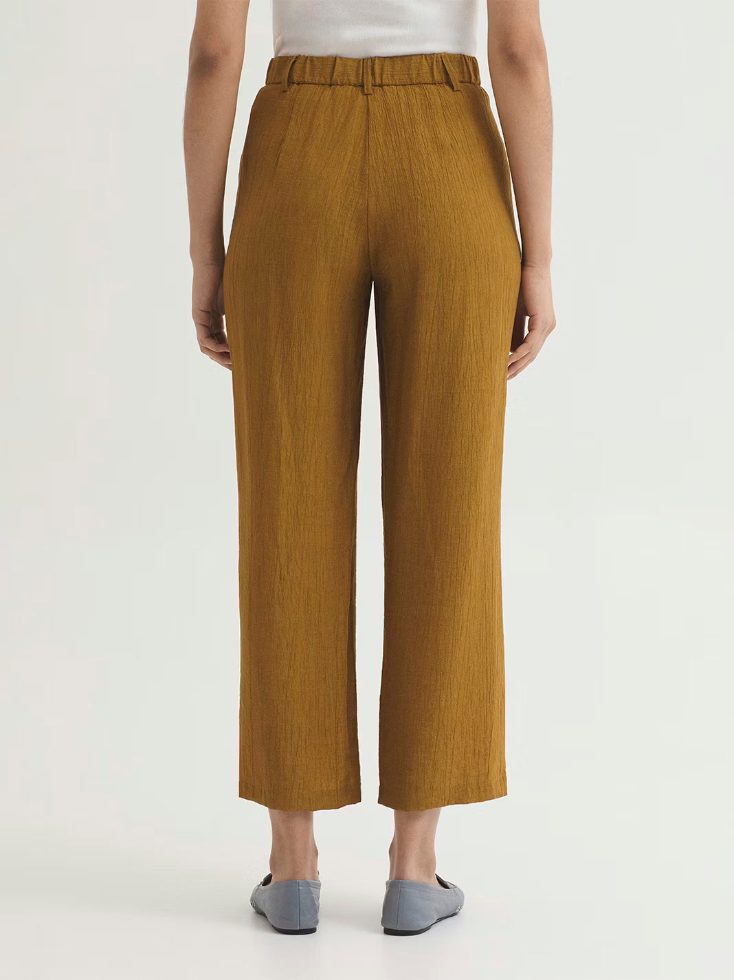 Nice Things - Viscose pants oker