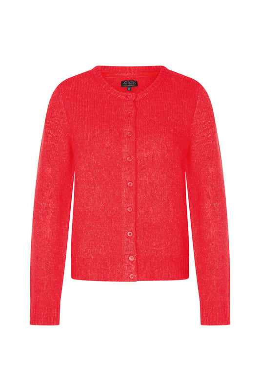 Zilch - Cardigan Round Neck - Tomato