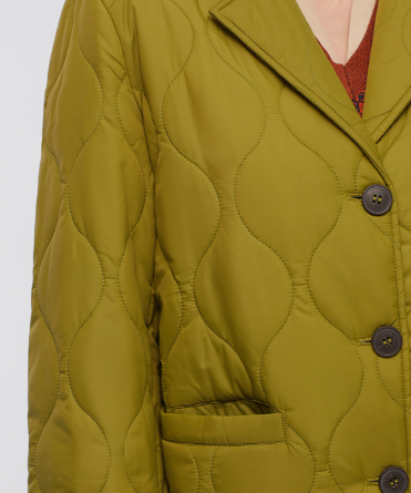 Nice Things - Quilted nylon blazer, light green