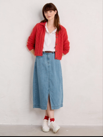 Seasalt - Forest Ridge Cardigan Tomato