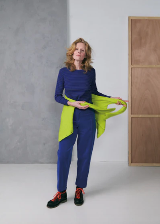 Zilch - Top Round Neck - Two Tone Plum