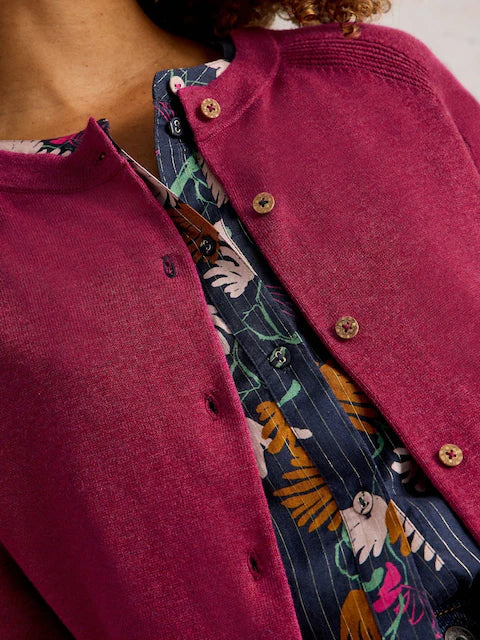White stuff - Lulu cardi - dark plum