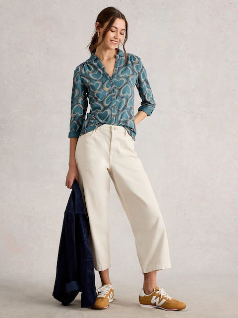 White stuff - Annie Jersey Shirt - Blue print