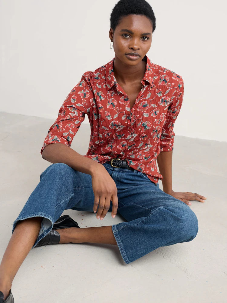 Seasalt - Larissa shirt - Artist Camellia Red Sail