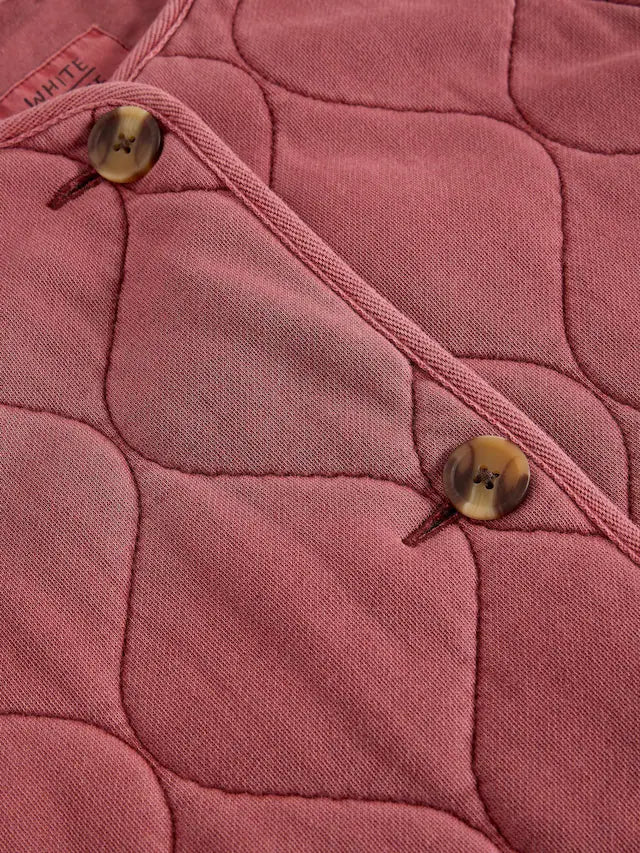 White Sutff - Pink Anya Jersey Quilted Jacket