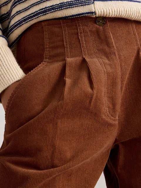 White Stuff - Clara Cord Wide Leg Trouser - Dark tan