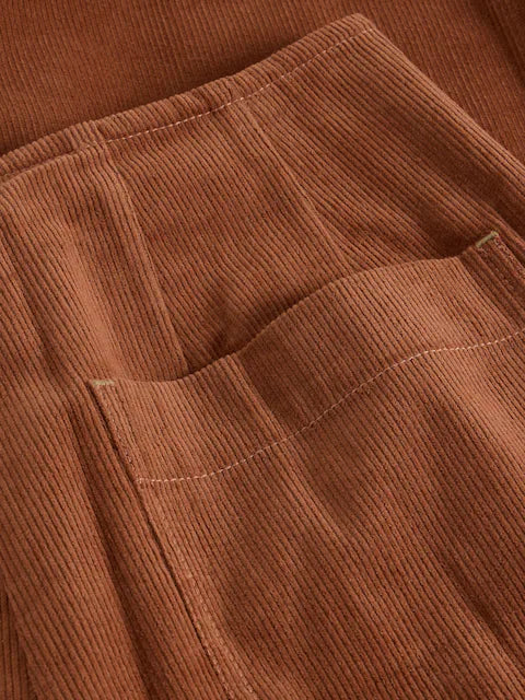 White Stuff - Clara Cord Wide Leg Trouser - Dark tan