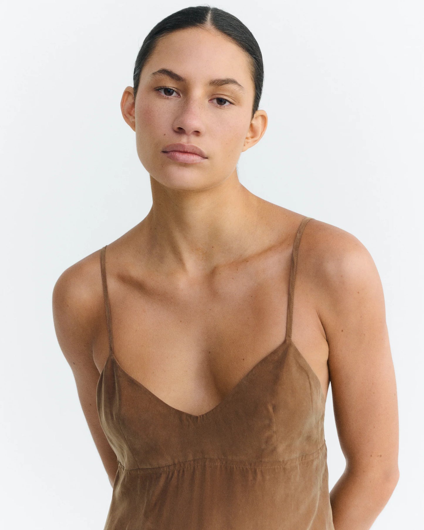 Thinking Mu - Dina dress - Brown