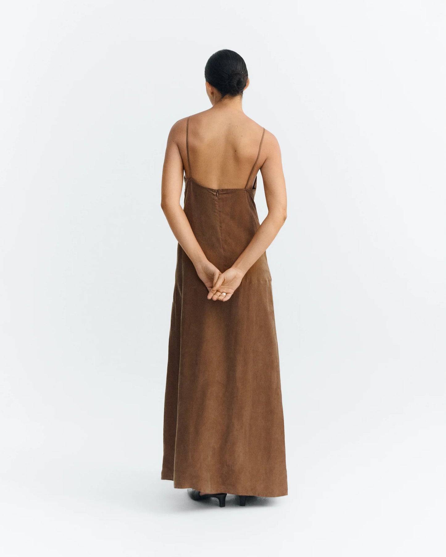 Thinking Mu - Dina dress - Brown