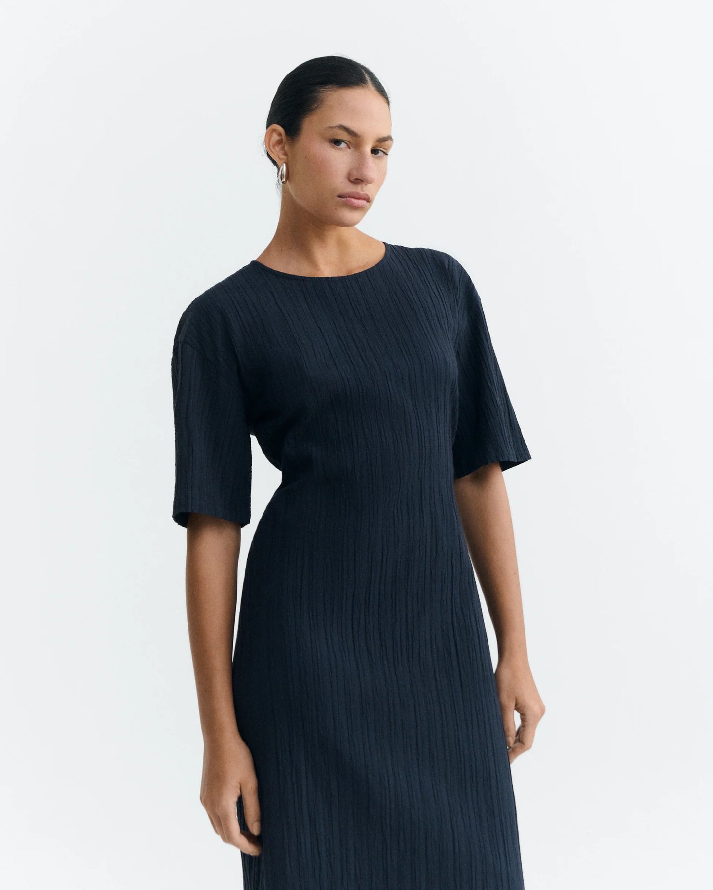 Thinking Mu - Kina dress - Navy