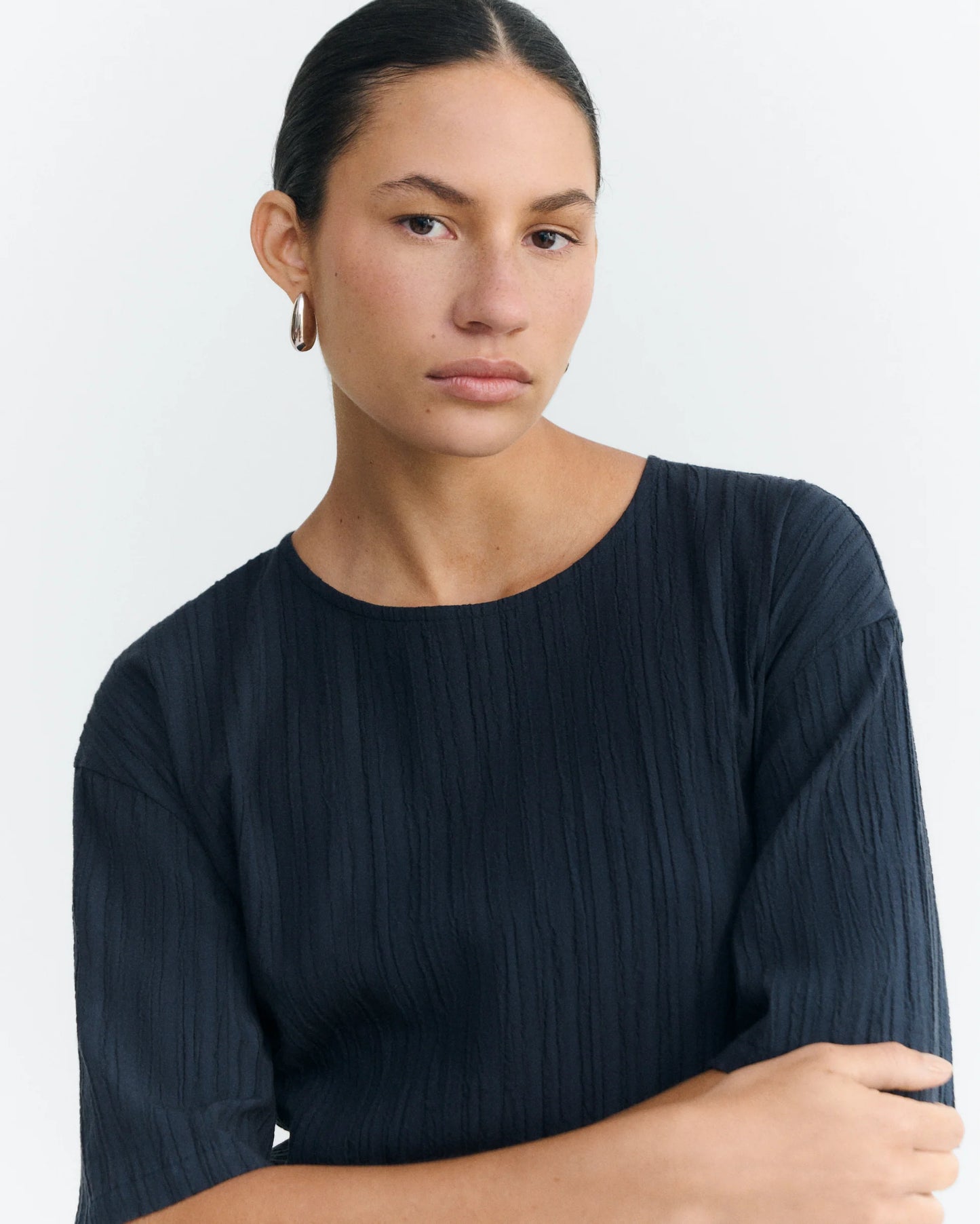 Thinking Mu - Kina dress - Navy