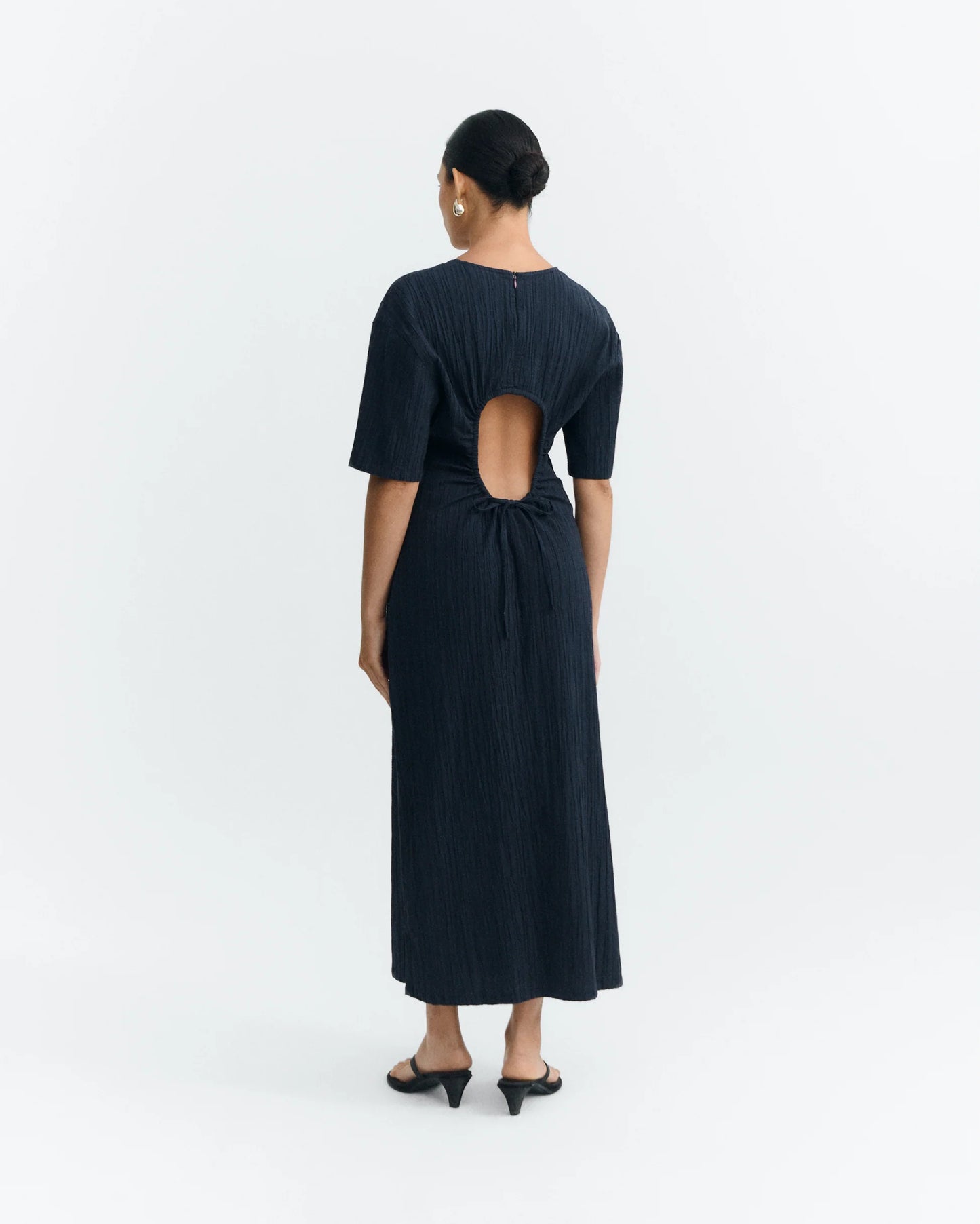 Thinking Mu - Kina dress - Navy