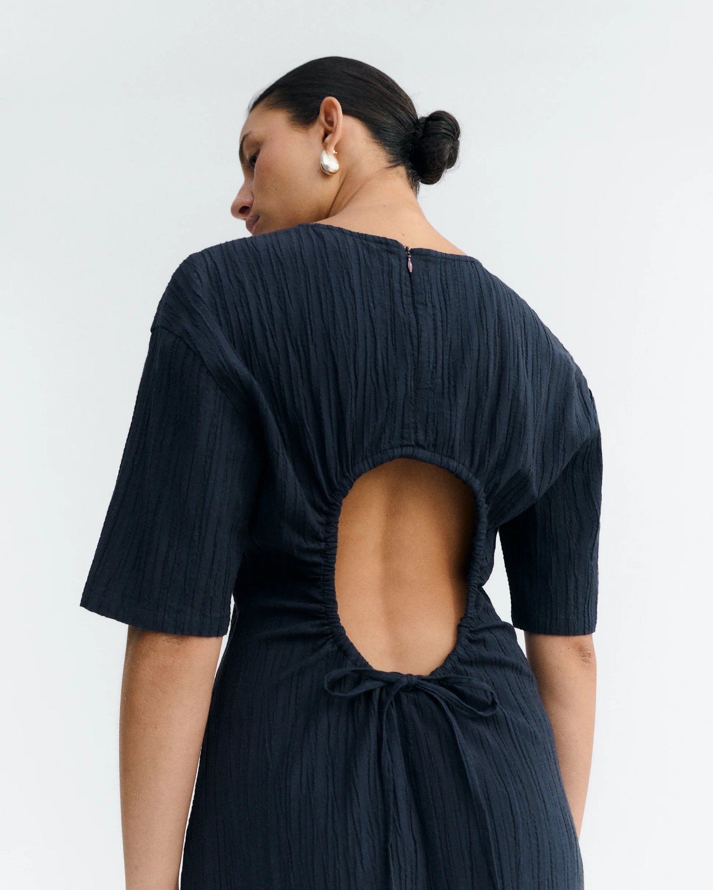 Thinking Mu - Kina dress - Navy