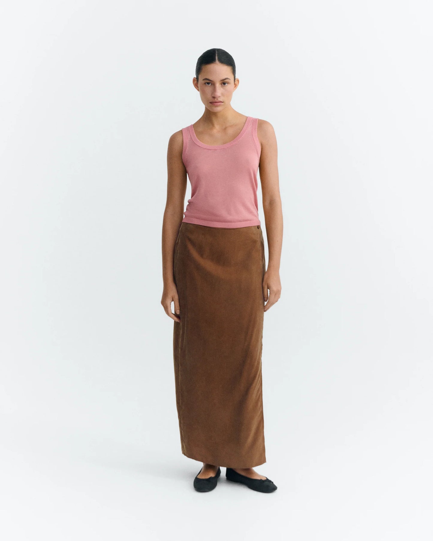 Thinking Mu - Selina Skirt - Brown