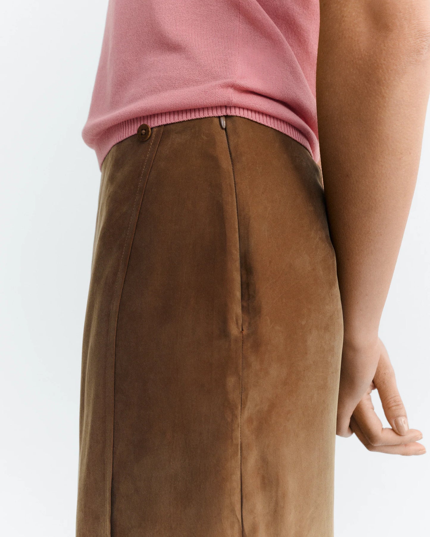 Thinking Mu - Selina Skirt - Brown
