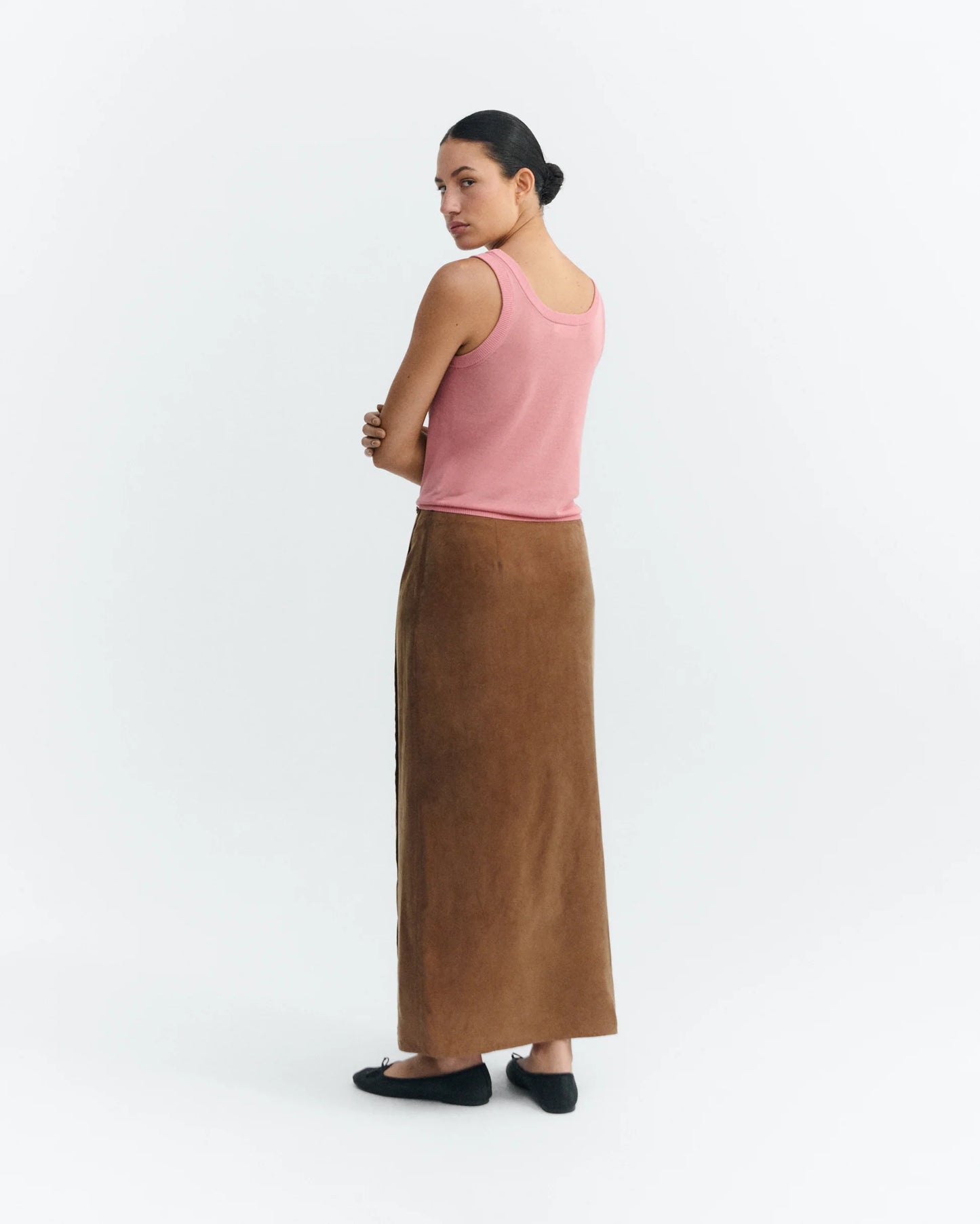 Thinking Mu - Selina Skirt - Brown