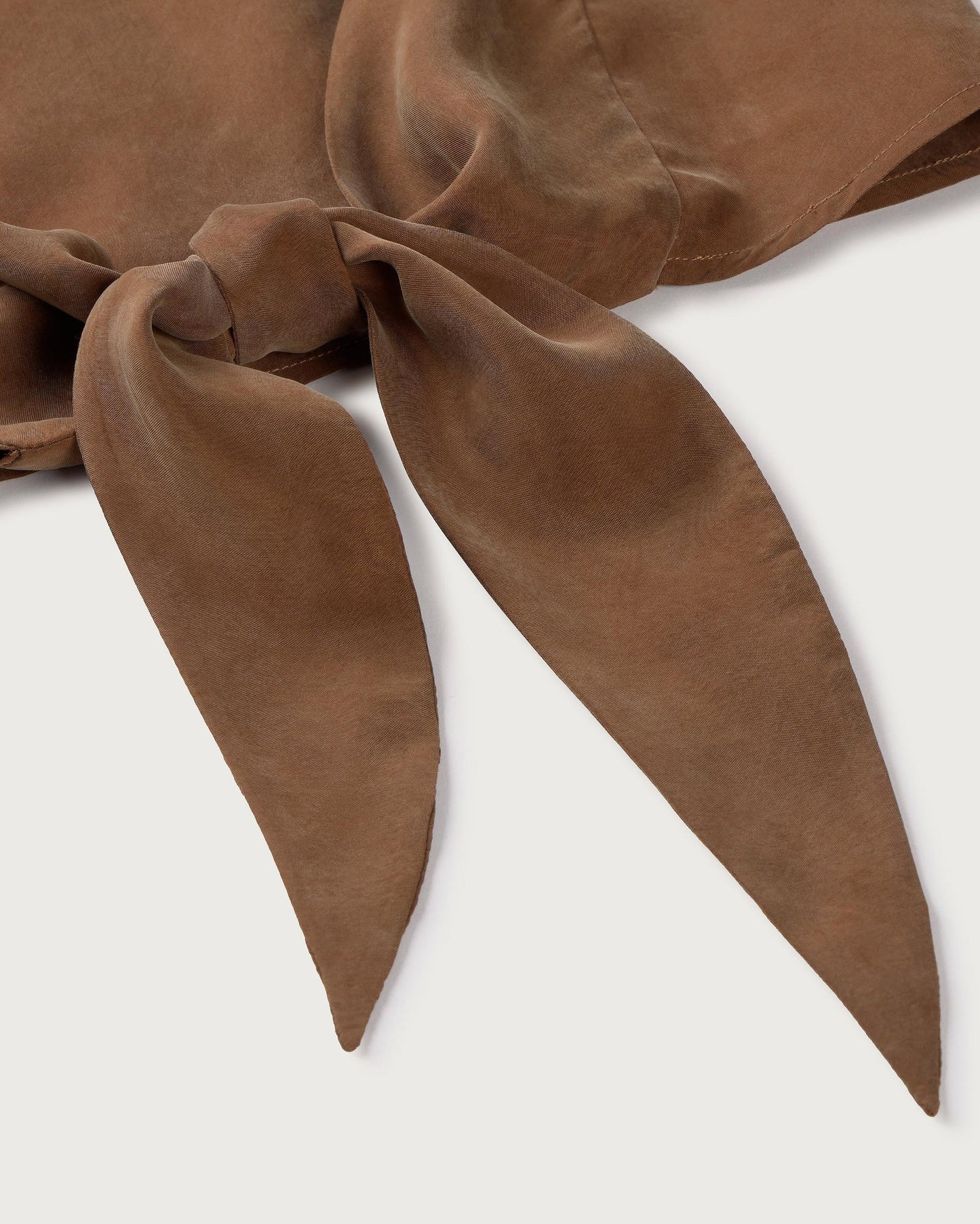 Thinking Mu - Solea top - Brown