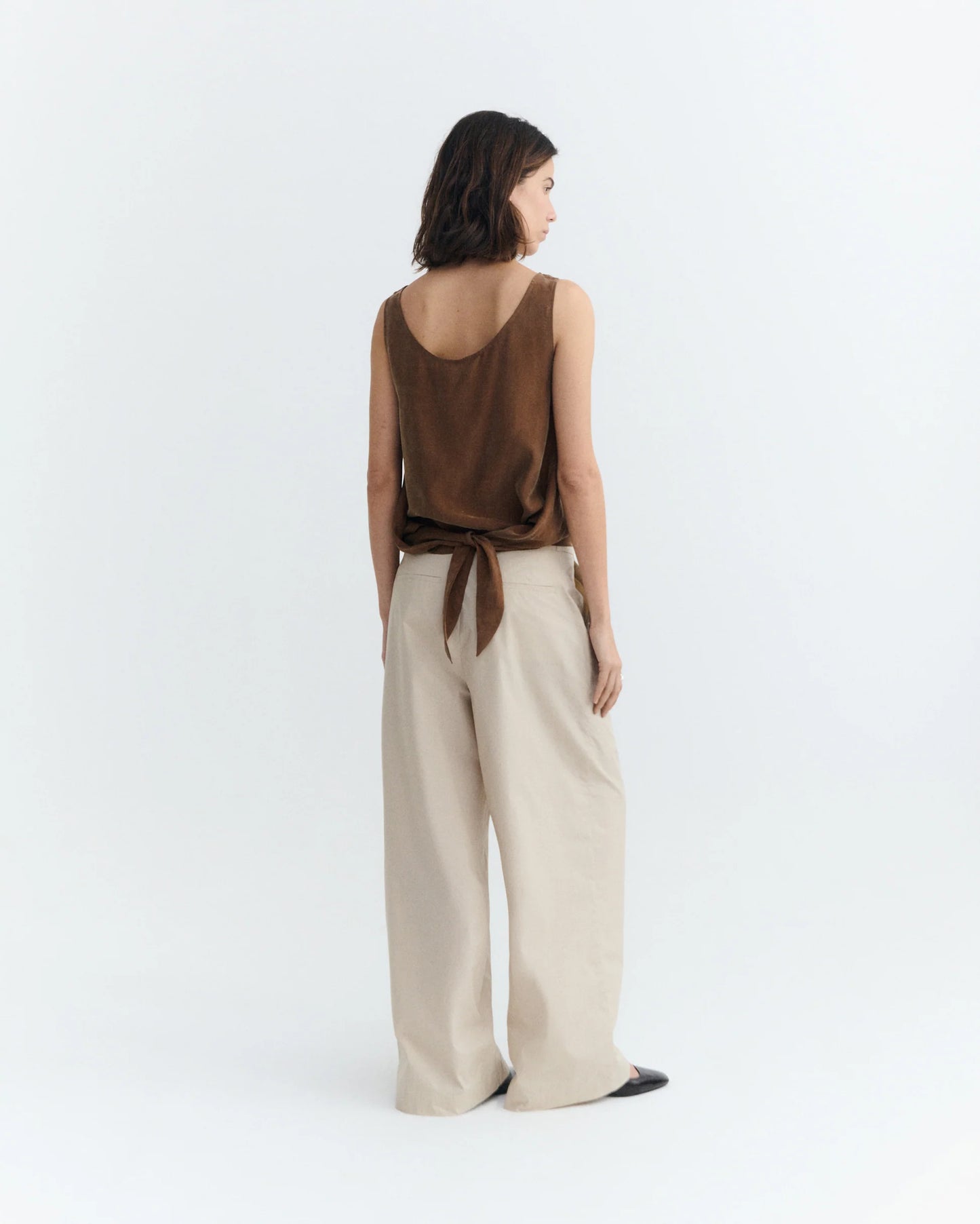 Thinking Mu - Solea top - Brown