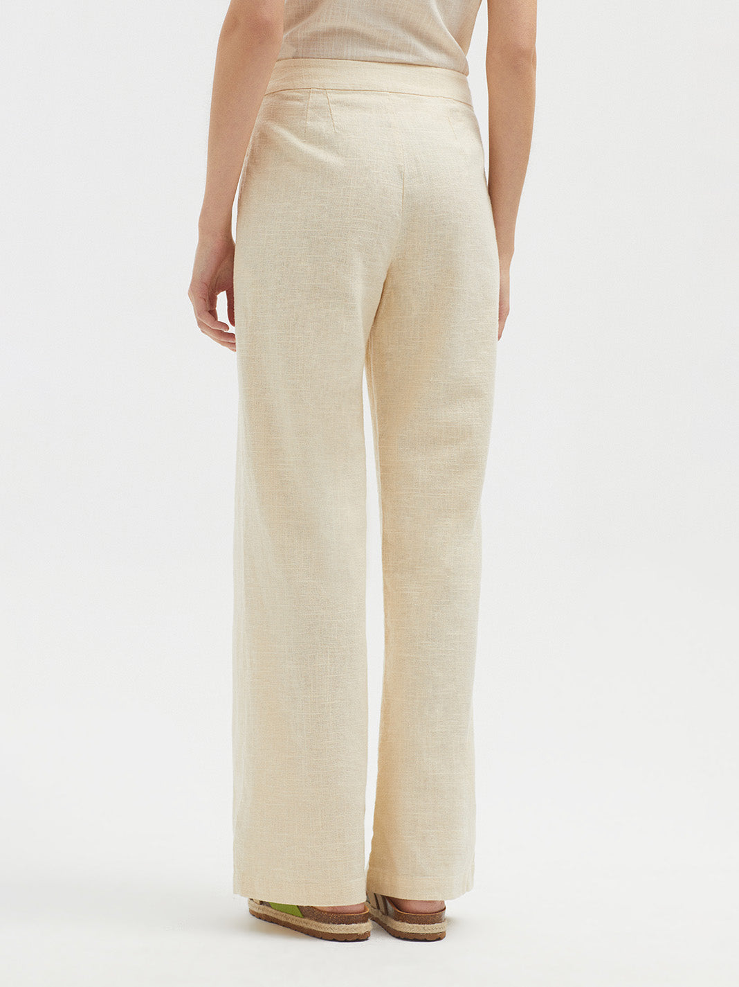 Nice Things - Extra long linen texture pants