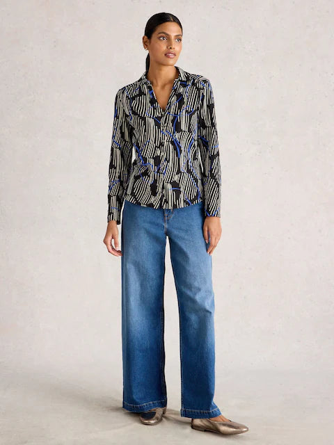 White stuff - Annie Jersey Shirt - Black print