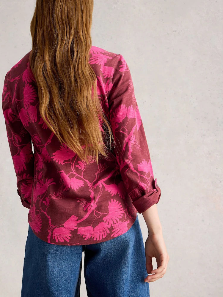 White stuff - Annie Jersey Shirt - Plum print