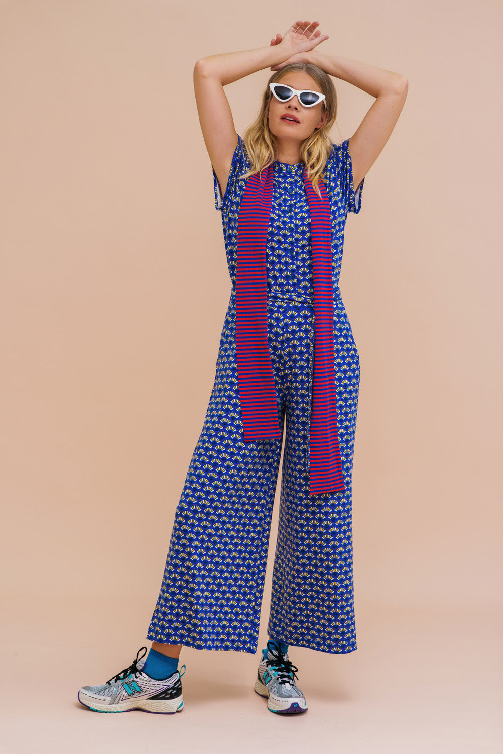 Zilch - Pants Wide - Fan Dazzling Blue