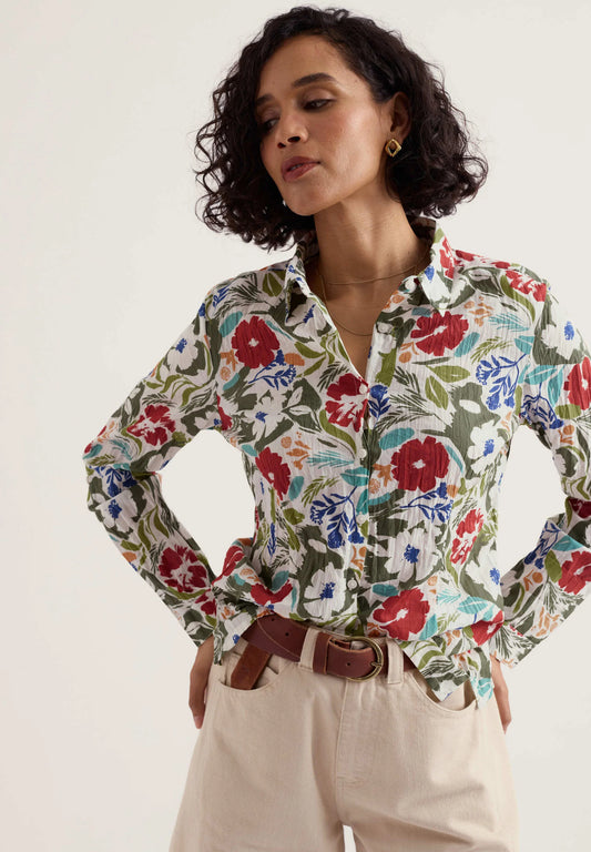 Seasalt - Larissa shirt - Summer Shadows Chalk