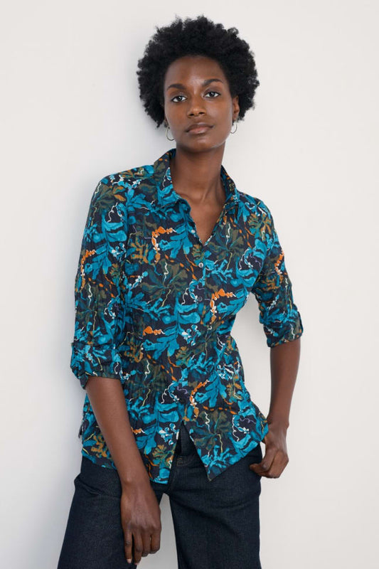 Seasalt - Larissa shirt - Floating Fronds Maritime