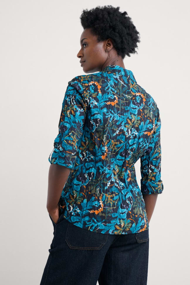 Seasalt - Larissa shirt - Floating Fronds Maritime