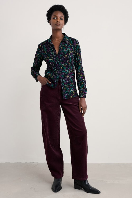 Seasalt - Larissa shirt - Illuminated Garden Onyx